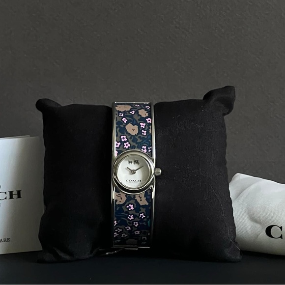 W6198 - Coach Scout Bangle Watch in Blue Floral - Picture 3 of 14